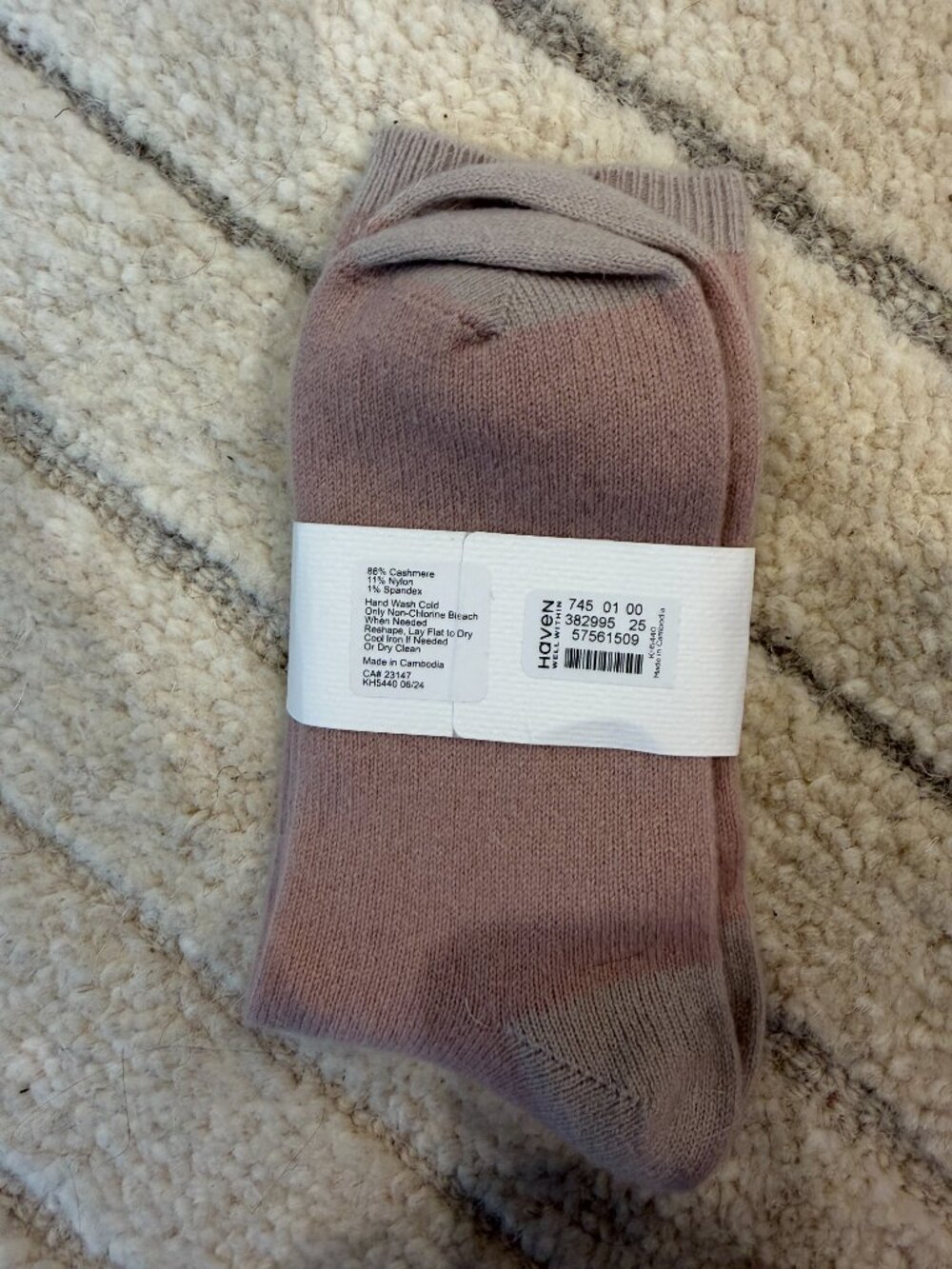 Cashmere Colorblock Socks - Picture 2 of 2